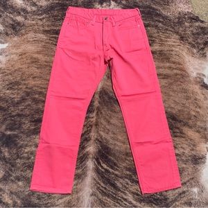 Levi 541 Hot Pink Jeans 34X30 White Tab